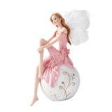 Maxbell European Angel Princess Figurine Girl Statue for Living Room Entryway Office Style A