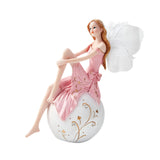 Maxbell European Angel Princess Figurine Girl Statue for Living Room Entryway Office Style A
