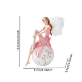 Maxbell European Angel Princess Figurine Girl Statue for Living Room Entryway Office Style A
