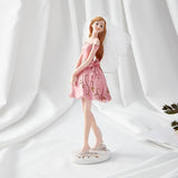 Maxbell European Angel Princess Figurine Girl Statue for Living Room Entryway Office Style B