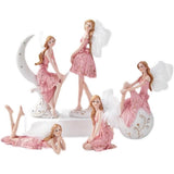 Maxbell European Angel Princess Figurine Girl Statue for Living Room Entryway Office Style B