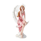 Maxbell European Angel Princess Figurine Girl Statue for Living Room Entryway Office Style B