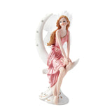 Maxbell European Angel Princess Figurine Girl Statue for Living Room Entryway Office Style B