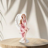 Maxbell European Angel Princess Figurine Girl Statue for Living Room Entryway Office Style B