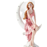 Maxbell European Angel Princess Figurine Girl Statue for Living Room Entryway Office Style B