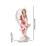 Maxbell European Angel Princess Figurine Girl Statue for Living Room Entryway Office Style B