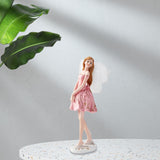 Maxbell European Angel Princess Figurine Girl Statue for Living Room Entryway Office Style C