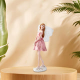 Maxbell European Angel Princess Figurine Girl Statue for Living Room Entryway Office Style C