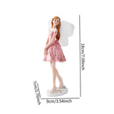 Maxbell European Angel Princess Figurine Girl Statue for Living Room Entryway Office Style C