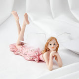Maxbell European Angel Princess Figurine Girl Statue for Living Room Entryway Office Style D