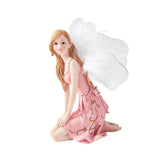 Maxbell European Angel Princess Figurine Girl Statue for Living Room Entryway Office Style D