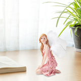 Maxbell European Angel Princess Figurine Girl Statue for Living Room Entryway Office Style D