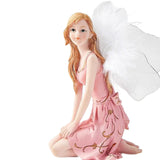 Maxbell European Angel Princess Figurine Girl Statue for Living Room Entryway Office Style D