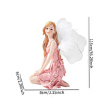 Maxbell European Angel Princess Figurine Girl Statue for Living Room Entryway Office Style D