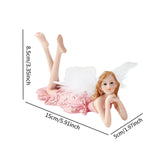 Maxbell European Angel Princess Figurine Girl Statue for Living Room Entryway Office Style E