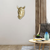 Maxbell Rhino Head Wall Hanging Decor Gift Crafts Office Wall Art Animal Head Statue