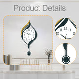 Maxbell Wall Clock Arabic Numbers Analog Simple for Living Room for Home Hotel Study White