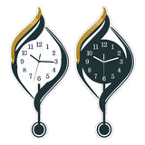 Maxbell Wall Clock Arabic Numbers Analog Simple for Living Room for Home Hotel Study White