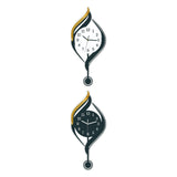Maxbell Wall Clock Arabic Numbers Analog Simple for Living Room for Home Hotel Study White