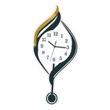 Maxbell Wall Clock Arabic Numbers Analog Simple for Living Room for Home Hotel Study White