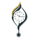 Maxbell Wall Clock Arabic Numbers Analog Simple for Living Room for Home Hotel Study White