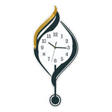 Maxbell Wall Clock Arabic Numbers Analog Simple for Living Room for Home Hotel Study White