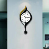 Maxbell Wall Clock Arabic Numbers Analog Simple for Living Room for Home Hotel Study White