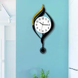 Maxbell Wall Clock Arabic Numbers Analog Simple for Living Room for Home Hotel Study White