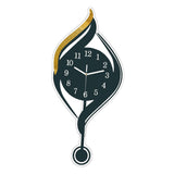 Maxbell Wall Clock Arabic Numbers Analog Simple for Living Room for Home Hotel Study Black