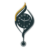 Maxbell Wall Clock Arabic Numbers Analog Simple for Living Room for Home Hotel Study Black
