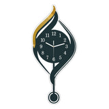 Maxbell Wall Clock Arabic Numbers Analog Simple for Living Room for Home Hotel Study Black