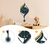 Maxbell Wall Clock Arabic Numbers Analog Simple for Living Room for Home Hotel Study Black