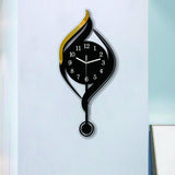 Maxbell Wall Clock Arabic Numbers Analog Simple for Living Room for Home Hotel Study Black