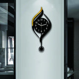 Maxbell Wall Clock Arabic Numbers Analog Simple for Living Room for Home Hotel Study Black