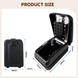 Maxbell Key Lock Box Sturdy Dustproof 12 Digit Key Storage Box for Store Office Home Wall Mounted
