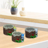Maxbell Flower Pot Cartoon Vase Resin Plant Pot for Cactus Flower Indoor Mini Plants yellow