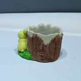 Maxbell Flower Pot Cartoon Vase Resin Plant Pot for Cactus Flower Indoor Mini Plants yellow