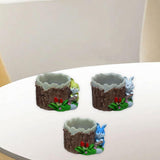 Maxbell Flower Pot Cartoon Vase Resin Plant Pot for Cactus Flower Indoor Mini Plants yellow