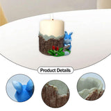 Maxbell Flower Pot Cartoon Vase Resin Plant Pot for Cactus Flower Indoor Mini Plants blue
