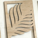 Maxbell 3Pcs Wall Sculptures Boho Leaf Sign Wall Decoration for Kitchen Home Bedroom