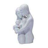 Maxbell Family Sculpture Modern Resin Family Figurines for Shelf Desktop Anniversary