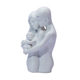 Maxbell Family Sculpture Modern Resin Family Figurines for Shelf Desktop Anniversary