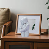Maxbell Family Sculpture Modern Resin Family Figurines for Shelf Desktop Anniversary