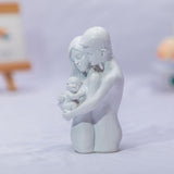 Maxbell Family Sculpture Modern Resin Family Figurines for Shelf Desktop Anniversary