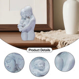Maxbell Family Sculpture Modern Resin Family Figurines for Shelf Desktop Anniversary