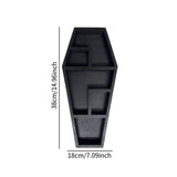 Maxbell Wood Display Shelf Storage Holder Decorative Holder for Nursery Bedroom Home Coffin