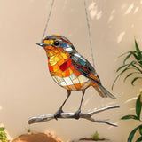 Maxbell 2D Bird Hanging Ornament Cherry Blossom Wall Art Decor for Cafe Indoor Porch