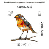 Maxbell 2D Bird Hanging Ornament Cherry Blossom Wall Art Decor for Cafe Indoor Porch
