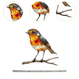 Maxbell 2D Bird Hanging Ornament Cherry Blossom Wall Art Decor for Cafe Indoor Porch
