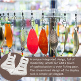 Maxbell Acrylic Fishing Reel Display Stand Fishing Tackle Holder 5cm L x 5cm W Clear